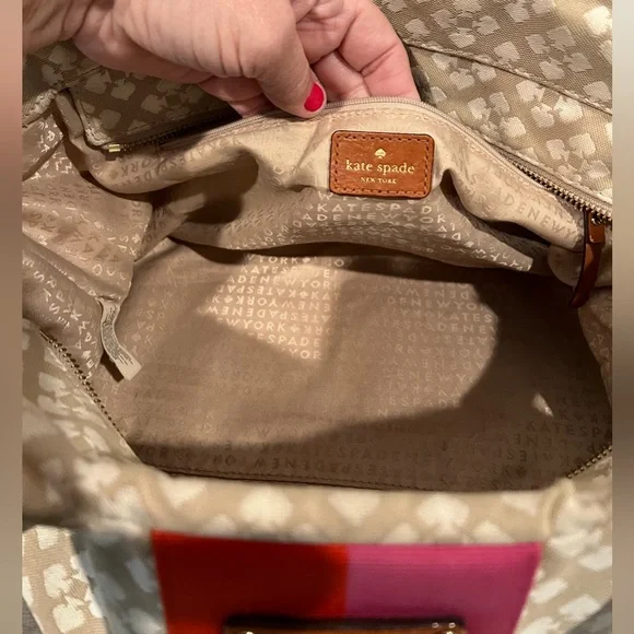 Kate Spade Stevie Stucco Shoulder Tote Bag EUC - Picture 12 of 15